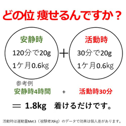 ダイエット器具 お腹周り 引き締め 脂肪燃焼 スッキリ 魔法「背中クールタイ」 着けると体の仕組で中性脂肪を燃やし始める 5枚目の画像