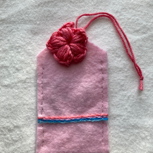 フェルトお守り【名前・メッセージ入れ可】 その他雑貨 mizu06