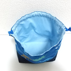 恐竜G（青）お弁当袋・コップ袋セット 6枚目の画像