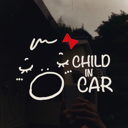 寝顔がかわいい女の子＊チャイルドインカーステッカー　Child in car 3枚目の画像