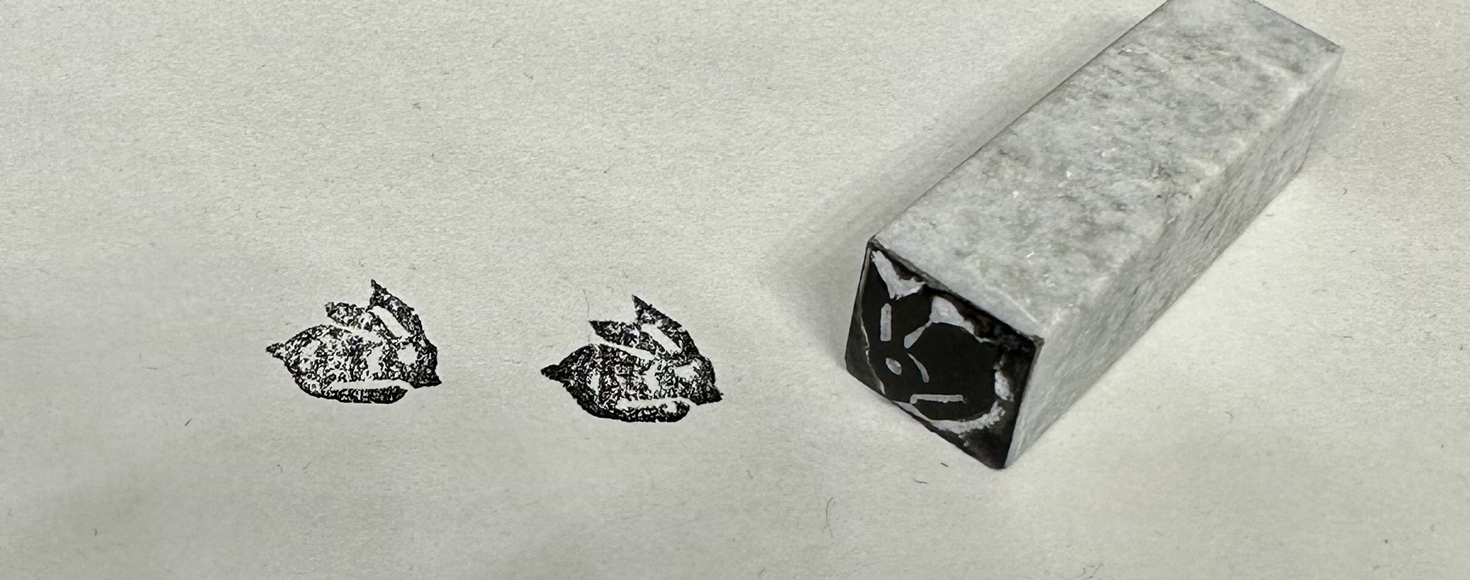 ハンコで彩る　兎判子