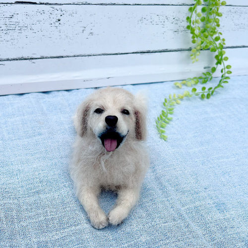 羊毛フェルト オーダー 「リアルで可愛いワンちゃん」ゴールデンレトリバー 犬 羊毛フェルト オーダー 「リアルで可愛いワンちゃん」ゴールデン