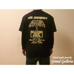 【Grand Galleria グランドガレリア】 10周年記念Tシャツ 太陽 太陽神 ブラック 黒 S M L XL 3枚目の画像