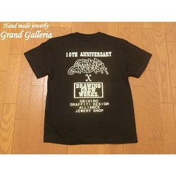 【Grand Galleria グランドガレリア】 10周年記念Tシャツ 太陽 太陽神 ブラック 黒 S M L XL 1枚目の画像