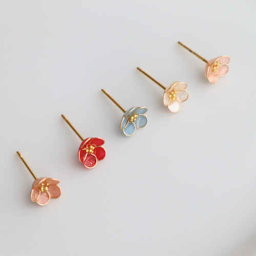 【超ポイント祭?期間限定】 小さな小さなお花のピアス/イヤリング ピアス（スタッド・一粒 ピアス