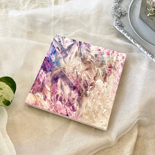 アルコールインクアート×テクスチャーアート アートパネル 原画