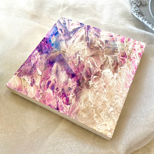 アルコールインクアート×テクスチャーアート アートパネル 原画