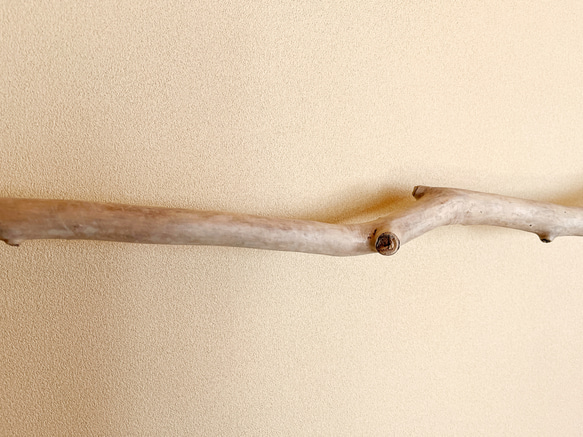 オホーツク流木　自然美ハンガーラック　綿ロープ　アウトドアテイスト　S字 4枚目の画像
