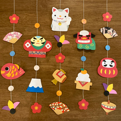 お正月ガーランド ガーランド A.GO 通販 8222349｜Creema(クリーマ)