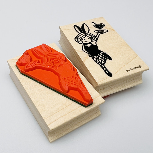 リニューアル・終売】マロンバニーちゃん＊ラバースタンプ30mm×48mm