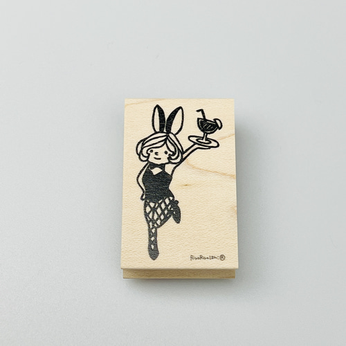 リニューアル・終売】マロンバニーちゃん＊ラバースタンプ30mm×48mm