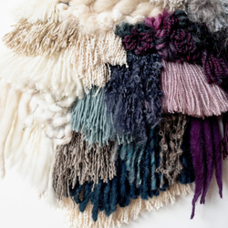 特價!!! [獨一無二的商品] 浮木編織掛毯“隔壁的冬天，b.” 第3張的照片