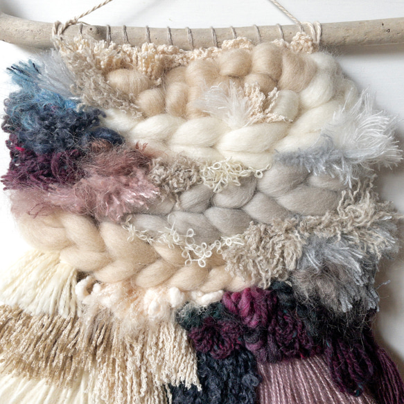 特價!!! [獨一無二的商品] 浮木編織掛毯“隔壁的冬天，b.” 第2張的照片