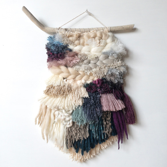 特價!!! [獨一無二的商品] 浮木編織掛毯“隔壁的冬天，b.” 第4張的照片