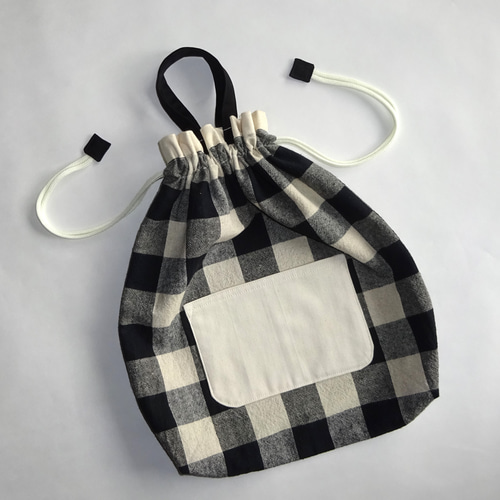 Easy! Make with one 30cm x 35cm piece! drawstring bag - YouTube