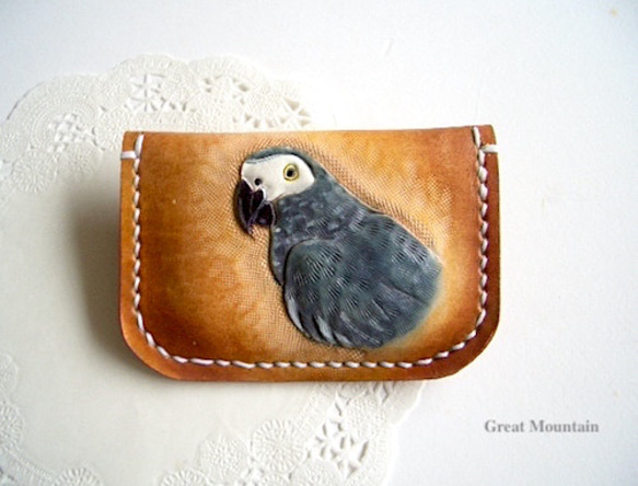 ヨウムさんのがま口&キーチェーンマスコット♪ ガマグチヨタカ＞がま口