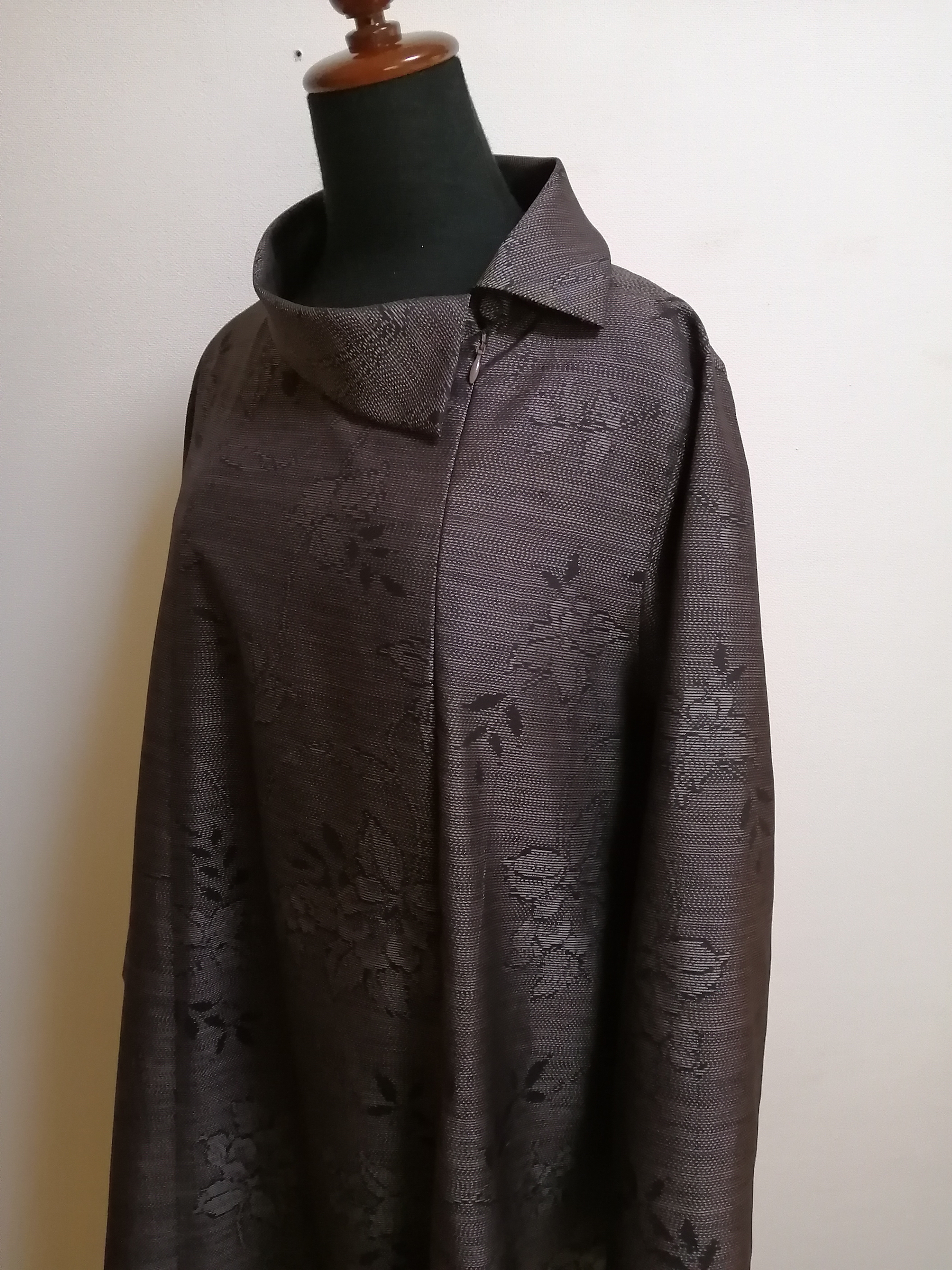 SOLD　着物リメイク　ワンピース　大島紬