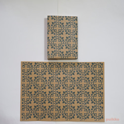 紙製ブックカバー　マジョリカタイル（カラー）（5枚セット） 4枚目の画像