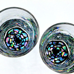 【ペアセット】螺鈿グラス（ 星屑 ）- 限定販売 - 1枚目の画像