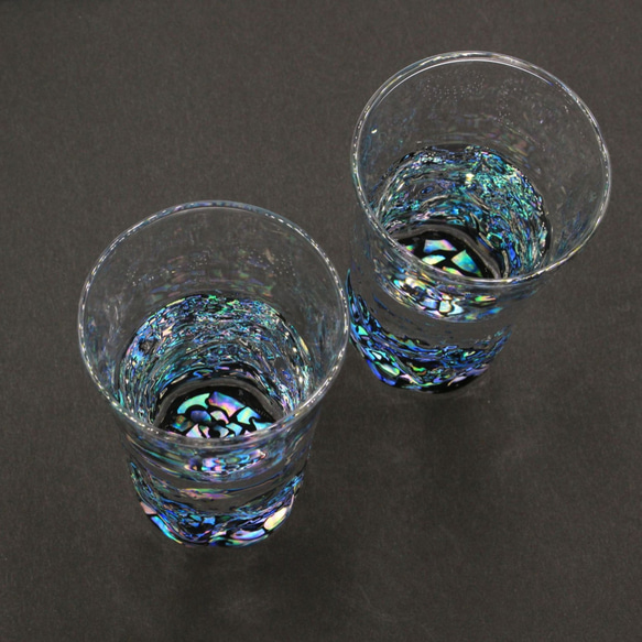 【ペアセット】螺鈿グラス（ 星屑 ）- 限定販売 - 5枚目の画像