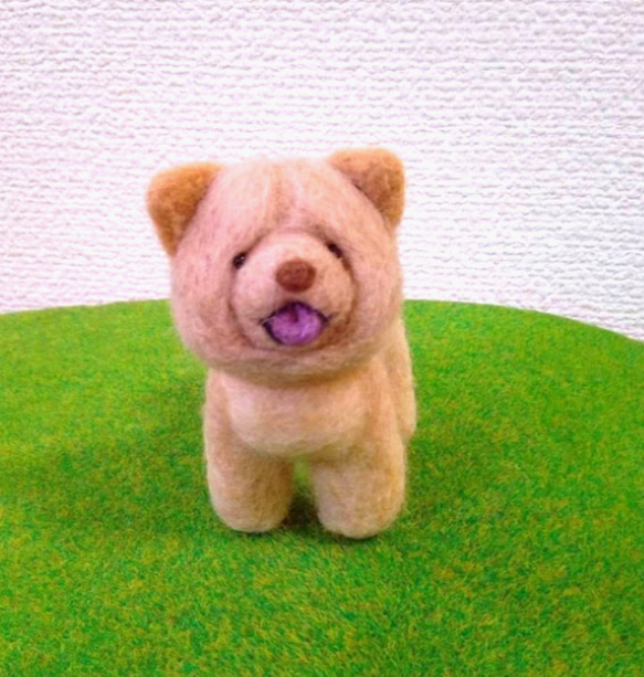 羊毛フェルトチャウチャウ