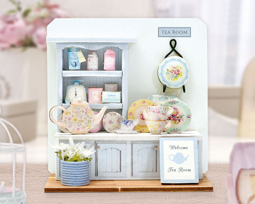 NTR-95 ホームデコミニミニショップ ティールーム ミニチュア ドール