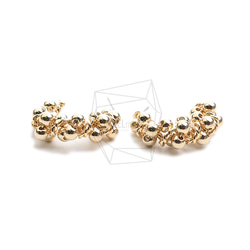 ERG-2256-G【2個入り】バブルボールピアス,Bubble Ball Post Earring 1枚目の画像