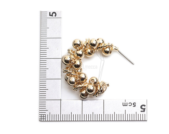 ERG-2256-G【2個入り】バブルボールピアス,Bubble Ball Post Earring 5枚目の画像