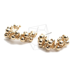 ERG-2256-G【2個入り】バブルボールピアス,Bubble Ball Post Earring 2枚目の画像