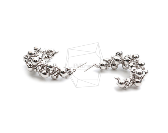 ERG-2256-R【2個入り】バブルボールピアス,Bubble Ball Post Earring 3枚目の画像