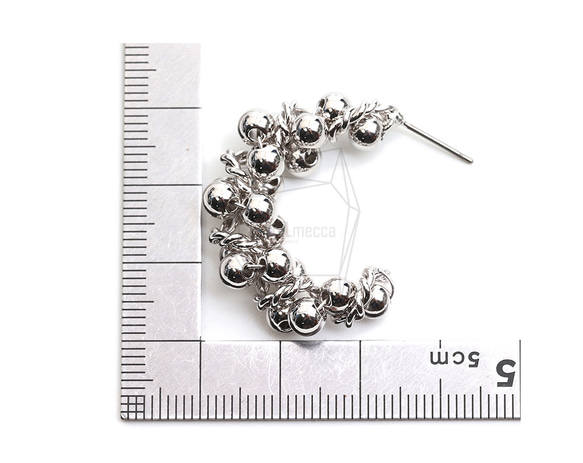 ERG-2256-R【2個入り】バブルボールピアス,Bubble Ball Post Earring 5枚目の画像