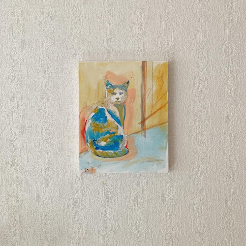 猫の絵 ハンドメイド 原画 原画】猫の絵 絵画 Hang 通販 15070268｜Creema(クリーマ)
