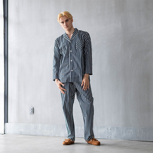 パジャマブランド【nete】日本製 綿100％ メンズ ペアパジャマ