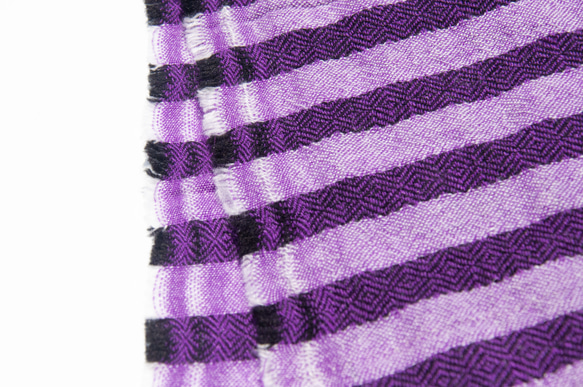 喀什米爾Cashmere 針織圍巾 純羊毛圍巾 手織圍巾 編織圍巾-紫色 沙發巾手織毯 花朵藤蔓葉子 露營蓋毯保暖美麗 第6張的照片