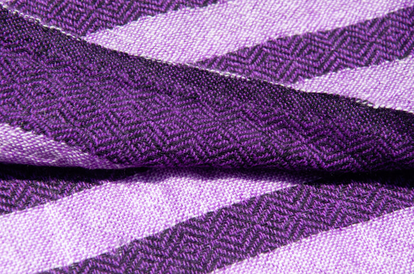 喀什米爾Cashmere 針織圍巾 純羊毛圍巾 手織圍巾 編織圍巾-紫色 沙發巾手織毯 花朵藤蔓葉子 露營蓋毯保暖美麗 第8張的照片