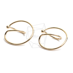 ERG-2257-G【2個入り】ラウンドイヤーカフ/Round Earcuffs Earrings 2枚目の画像