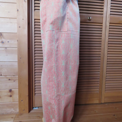 麻の葉模様　ウールのもんぺパンツ　１０８ｃｍ　着物リメイク 3枚目の画像