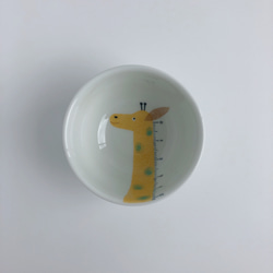 【再販】キリンさん　飯碗（子供用食器） 1枚目の画像