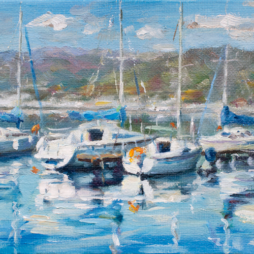 油絵  額付き 8111 シルバー F6号 (410×318mm) アクリル付 油絵額縁 油彩額縁