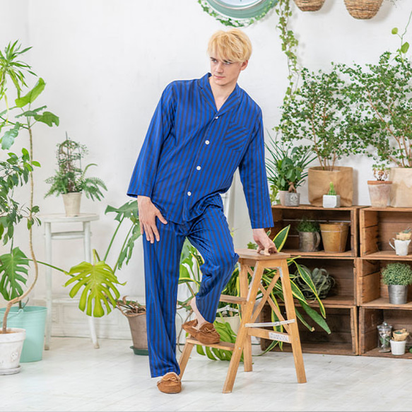 パジャマブランド【nete】日本製 メンズ ペアパジャマ サテン素材