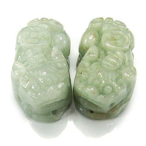 大型天然ヒスイ磨き置物