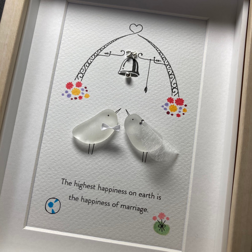 シーグラスアート *・゜゜・*:.。..。.:*再び幸せが訪れる