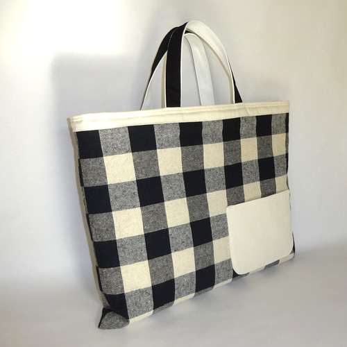 入園入学グッズオーダーシンプル車モノトーンレッスンバッグ着替え袋