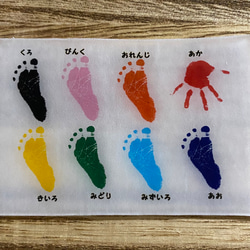 赤ちゃんの足形でスマホケース 5枚目の画像