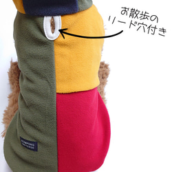 ワンちゃんフリースパーカー ♪【日本製】ドッグウェア/小型犬用 4枚目の画像