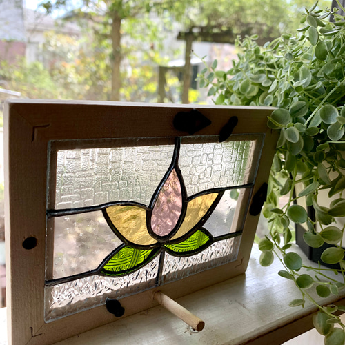 ステンドグラス※パネル※Flower その他インテリア雑貨 Glass Drop 通販 