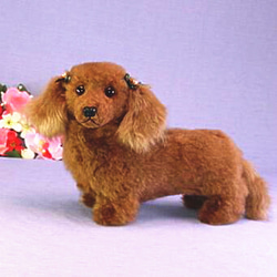 チワワ 座り型 犬ぬいぐるみ ぬいぐるみ置物 リアルファーの