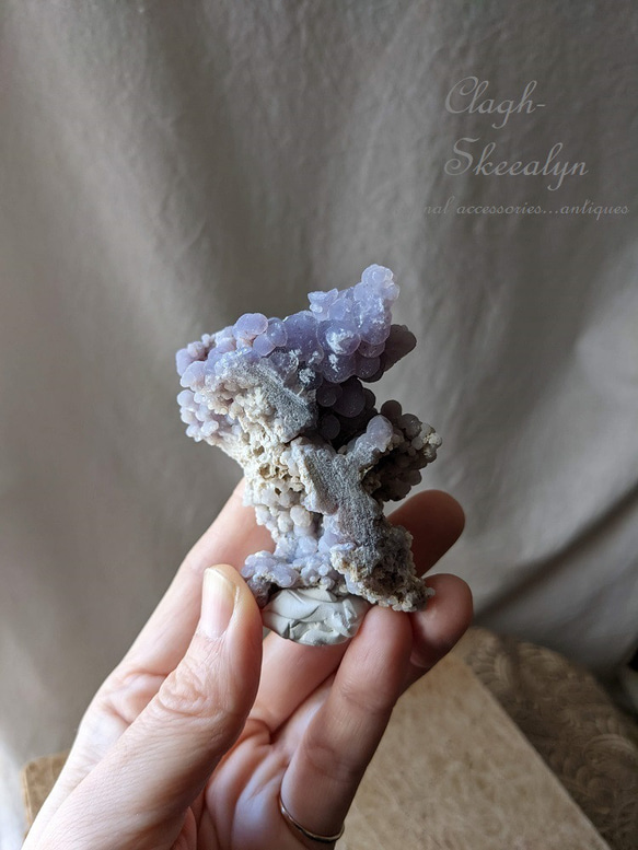 【Grape Chalcedony 】グレープカルセドニー原石｜インドネシア（Indonesia）スラウェシ産｜鉱物標本 5枚目の画像