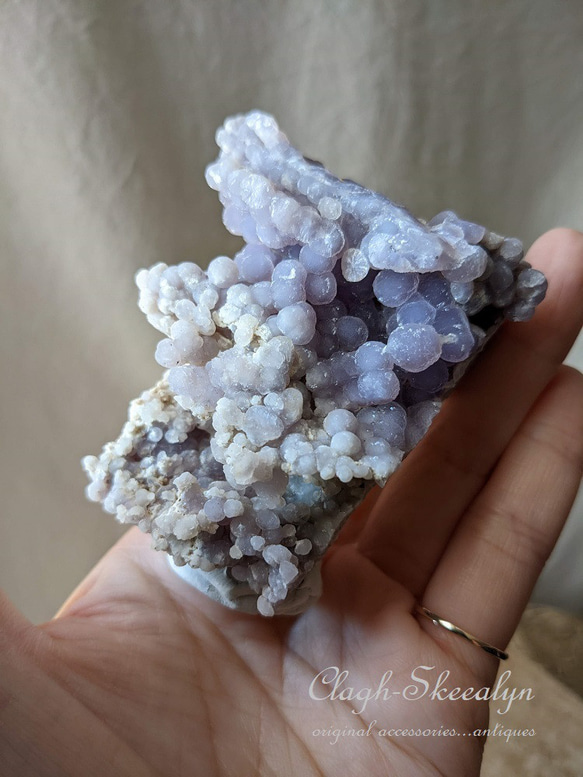 【Grape Chalcedony 】グレープカルセドニー原石｜インドネシア（Indonesia）スラウェシ産｜鉱物標本 6枚目の画像