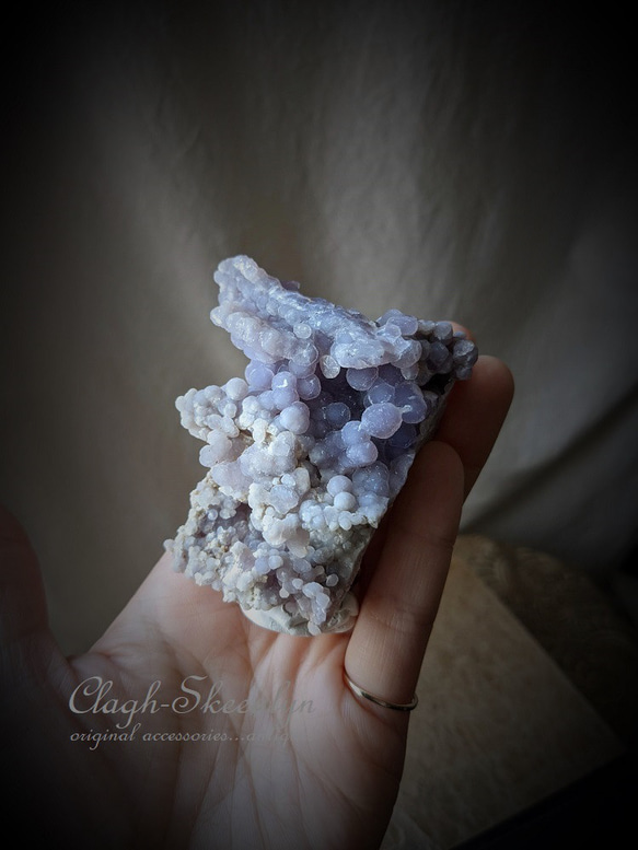 【Grape Chalcedony 】グレープカルセドニー原石｜インドネシア（Indonesia）スラウェシ産｜鉱物標本 12枚目の画像